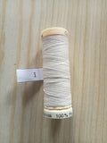Fil Guterman pour tout coudre - 100 m - Ecru N° 1