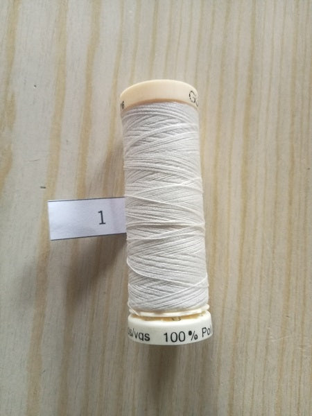 Fil Guterman pour tout coudre - 100 m - Ecru N° 1
