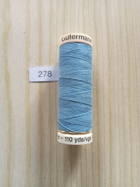 Fil Guterman pour tout coudre - 100 m - Bleu N° 278