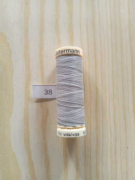 Fil Gütermann pour tout coudre - 100 m - Gris clair  N° 38