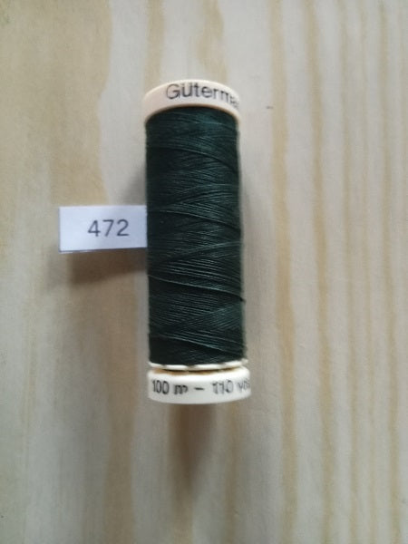 Fil Guterman pour tout coudre - 100 m - Vert très foncé N° 472