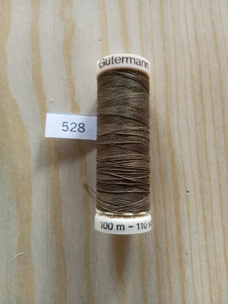 Fil Guterman pour tout coudre - 100 m - Brun N° 528