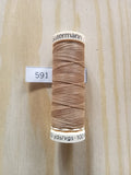Fil Guterman pour tout coudre - 100 m - Marron très clair  N° 591