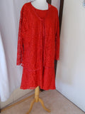 Ensemble Robe / Boléro d'été Vintage Femme Taille 52/54 - Réf 7370