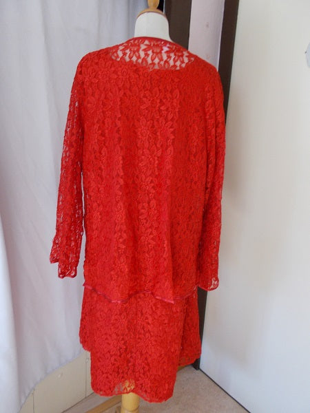 Ensemble Robe / Boléro d'été Vintage Femme Taille 52/54 - Réf 7370