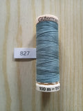 Fil Guterman pour tout coudre - 100 m - Bleu vert N° 827
