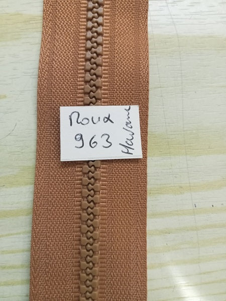 Fermeture Z54 - Marron havane 963