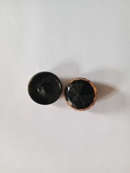Lot 2 boutons de manteau Vintage - 22 mm - Réf BP15