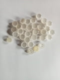 Boutons à pied nacré blanc Vintage - 8mm - 18 mm - Réf BP23 — 18 mm