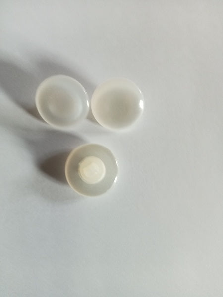 Boutons à pied nacré blanc Vintage - 8mm - 18 mm - Réf BP23 — 18 mm