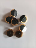 Lot 7 boutons à pied Métal Vintage - 18 mm - Réf BP28
