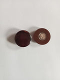 Lot 2 boutons à pied nacré Vintage - 21 mm - Réf BP33