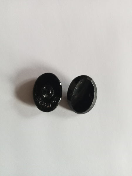Lot 2 boutons à pied ovale céramique Vintage - 21 mm - Réf BP35