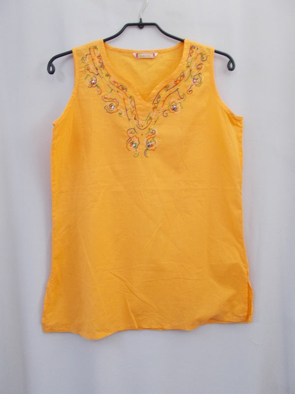 Débardeur brodé Vintage -Taille M - Femme -  Réf : 6199
