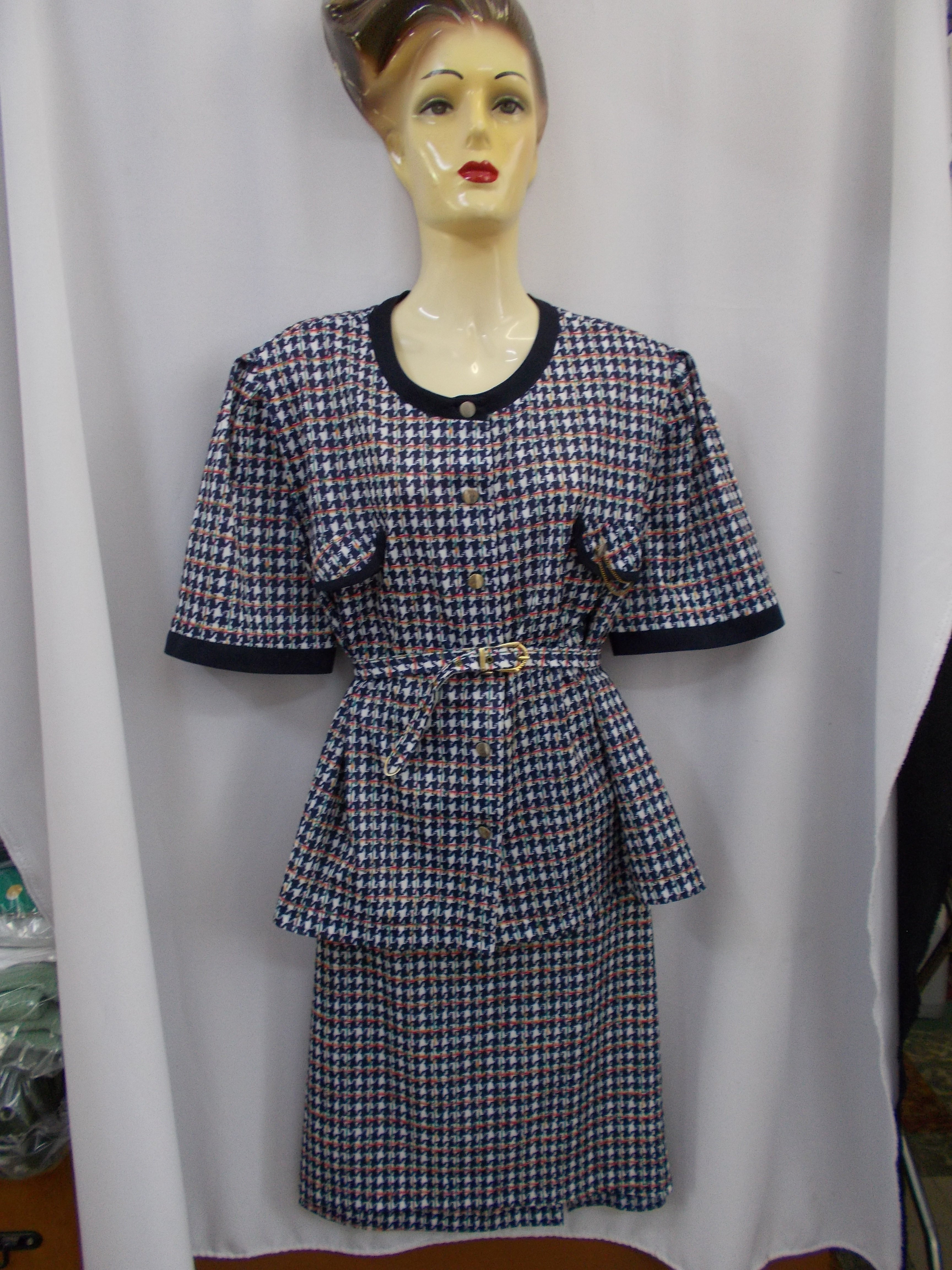 Tailleur Veste + Jupe Vintage Femme - Taille 50/52 -  Réf : 6442