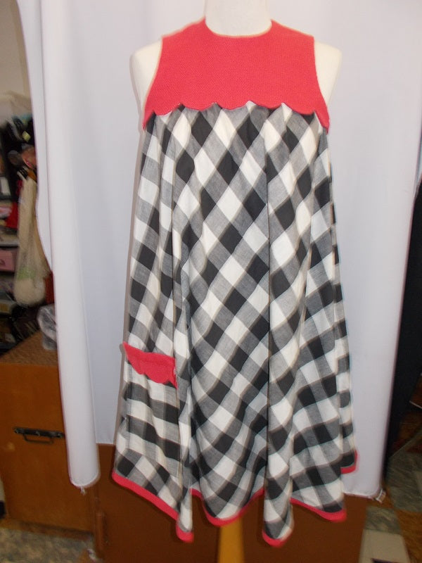 Robe carreaux Vichy Vintage Femme - Réf : 6610