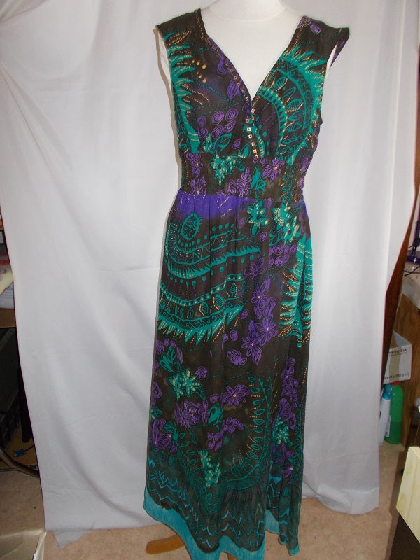 Robe longue Vintage Femme -Taille 40 - Réf 7206